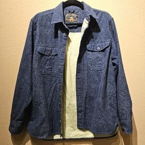 Freedom Foundry Blue Shacket Size Medium